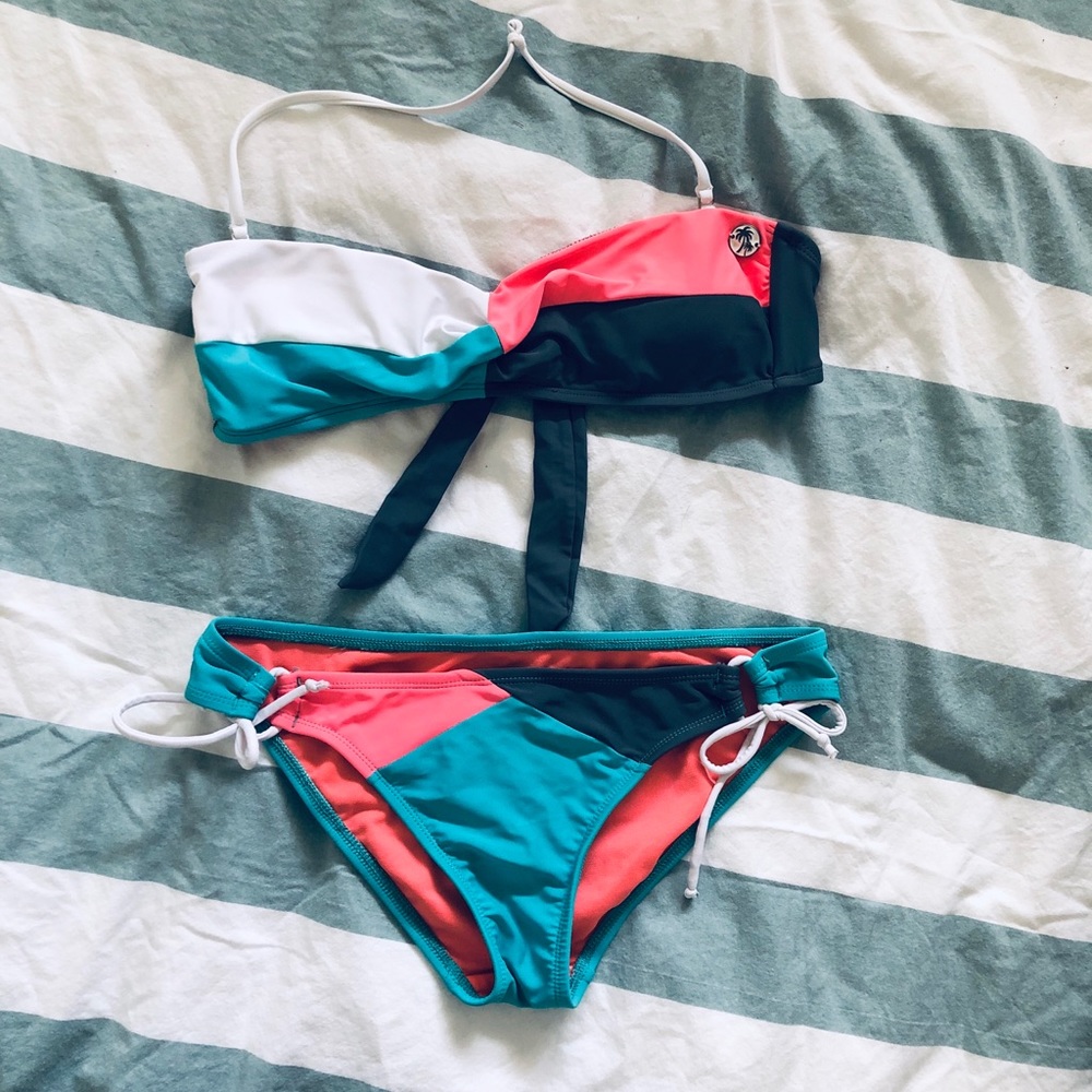 Multi color bathing suit